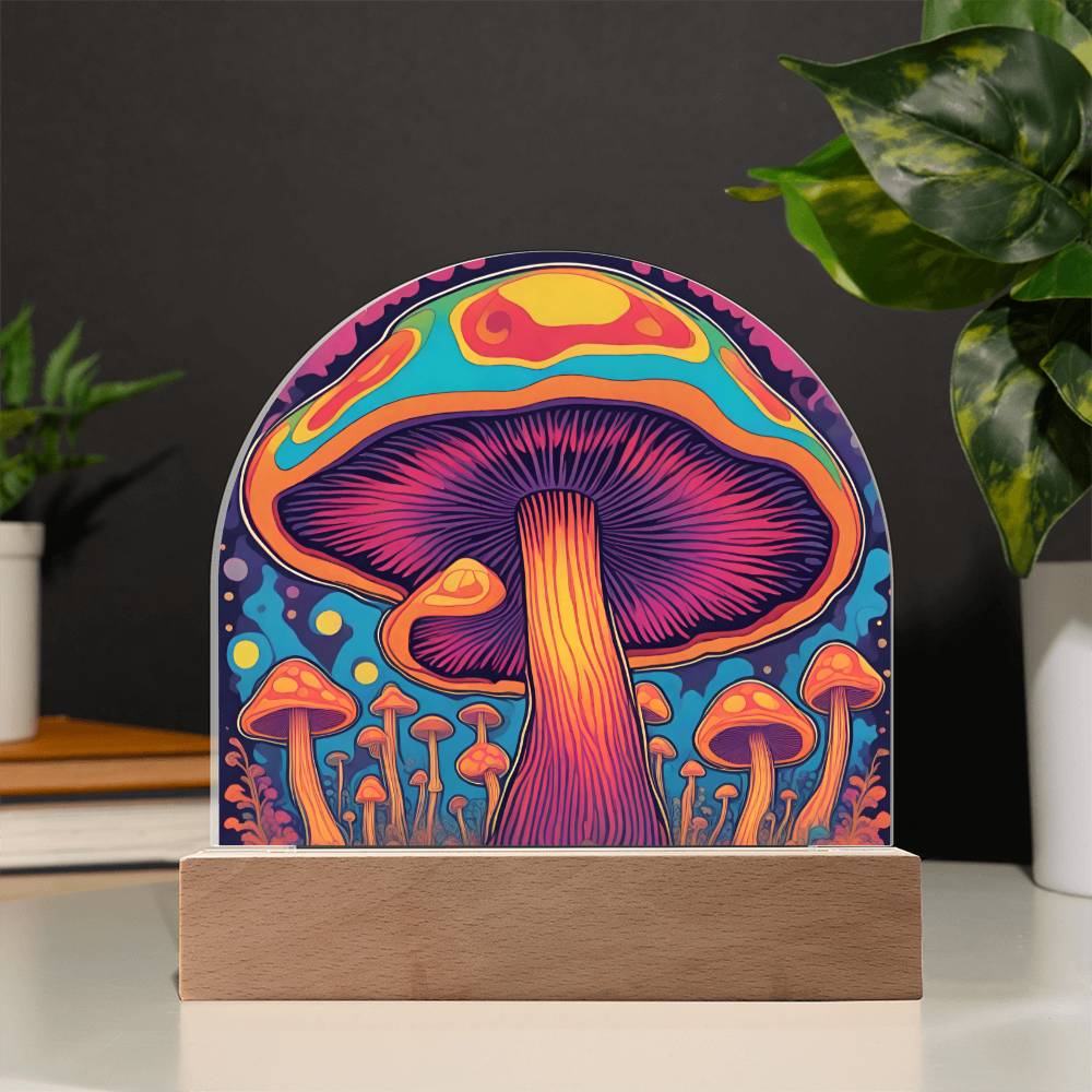 Magic Mushroom Acrylic Dome Sign 1