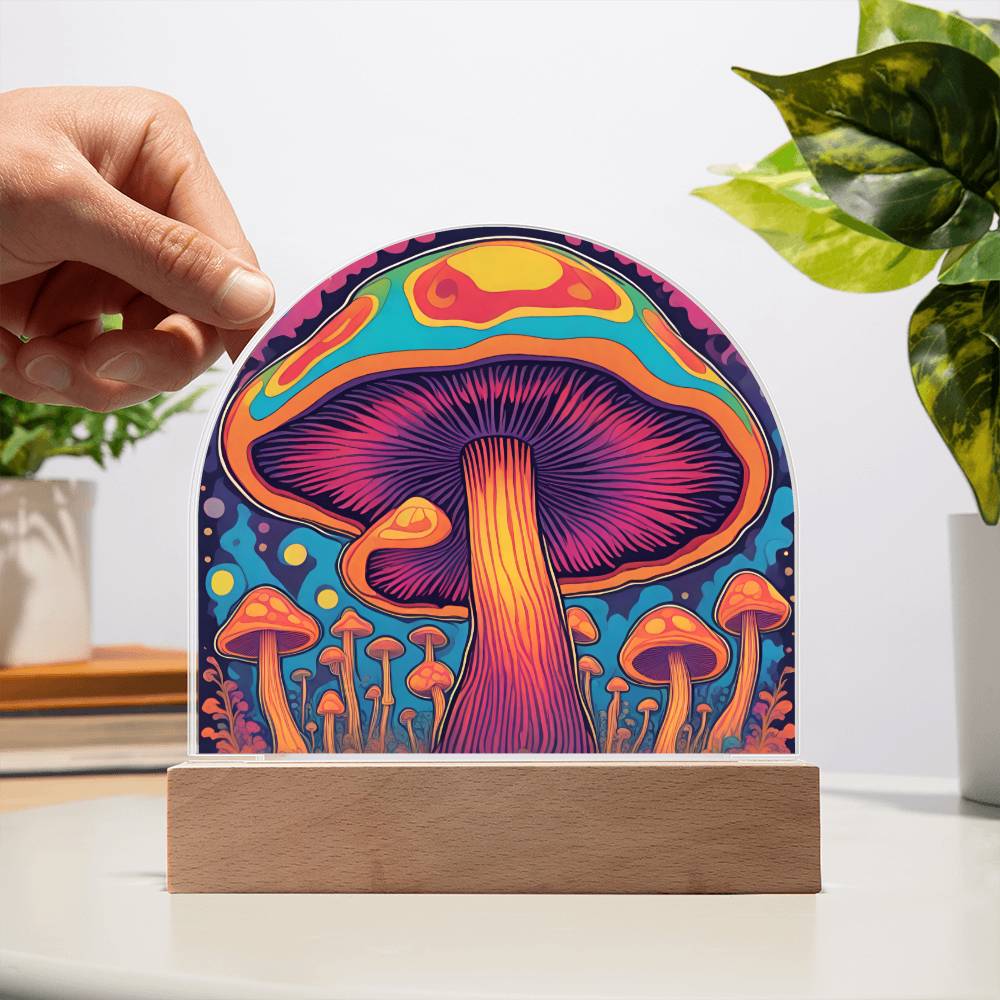 Magic Mushroom Acrylic Dome Sign 1