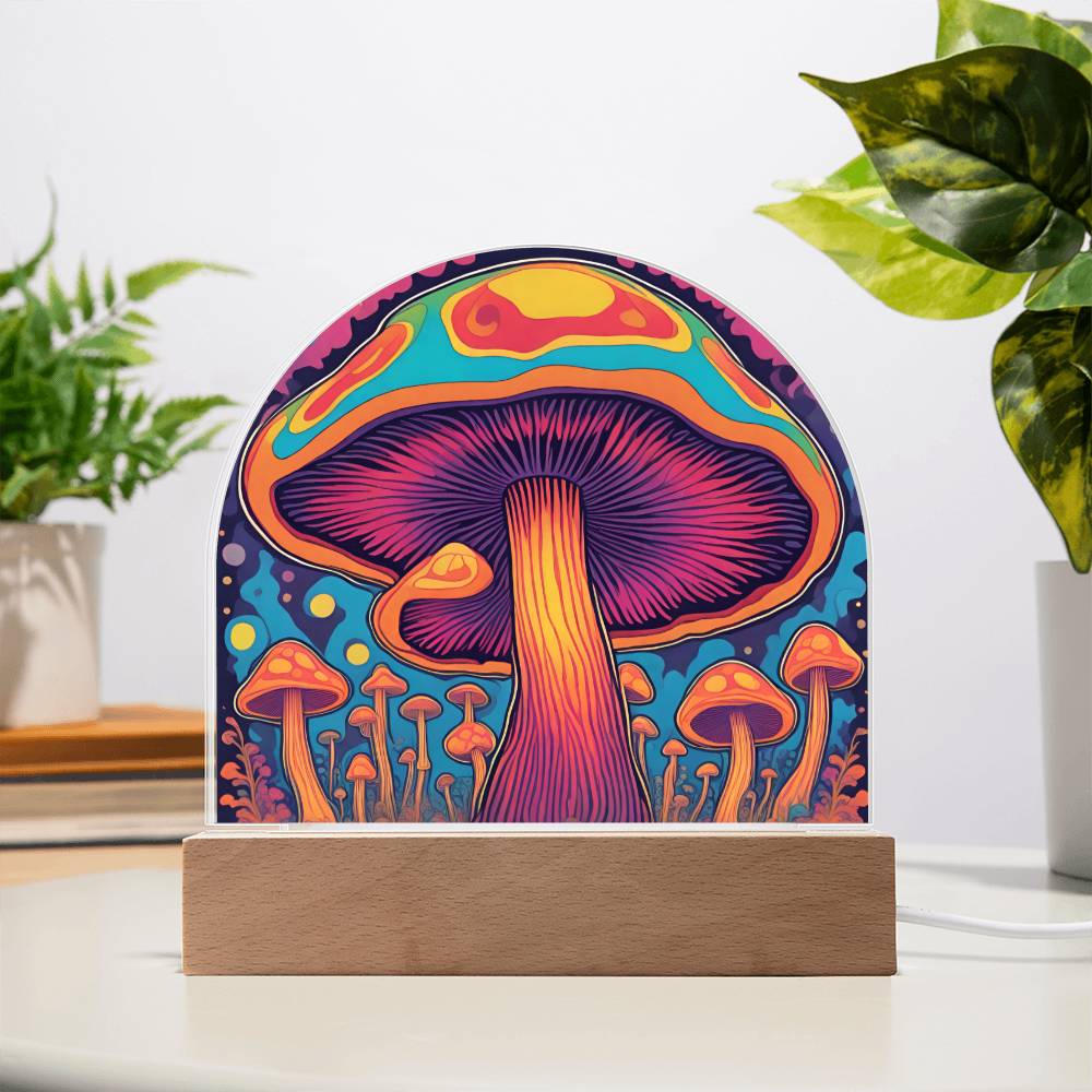 Magic Mushroom Acrylic Dome Sign 1