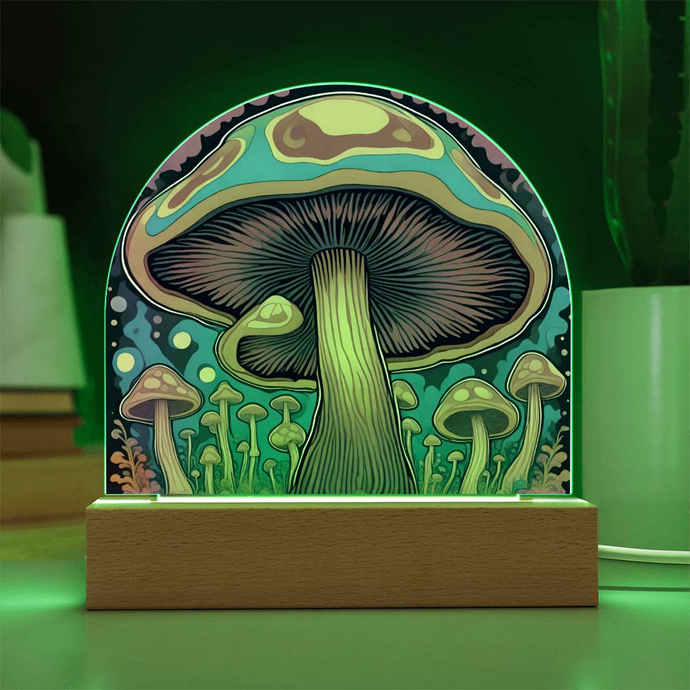 Magic Mushroom Acrylic Dome Sign 1