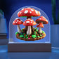 Stained Glass Magic Mushroom Acrylic Dome Sign 4