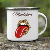 Tounge White Camping Mug