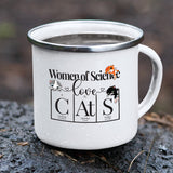 Science Of Cats White Camping Mug