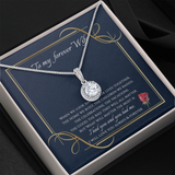 To My Wife Necklace - I will Love You Until The End Eternal Hope Necklace