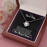 To My Wife Necklace - Funny Message Card Love Knot Necklace