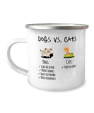 Dogs vs Cats Camper Mug